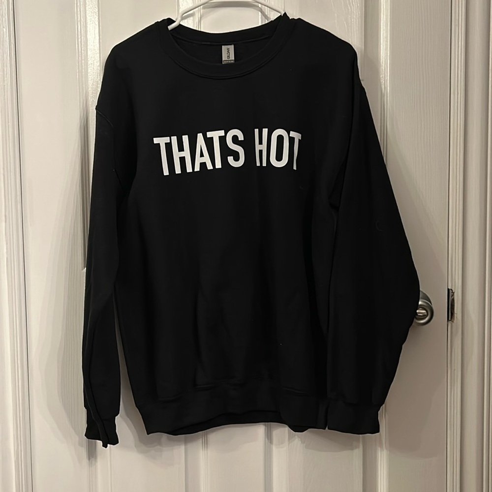 black crewneck